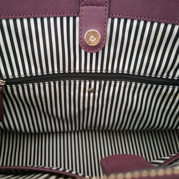 Kate Spade large purple purse handbag - Picture 7 of 14